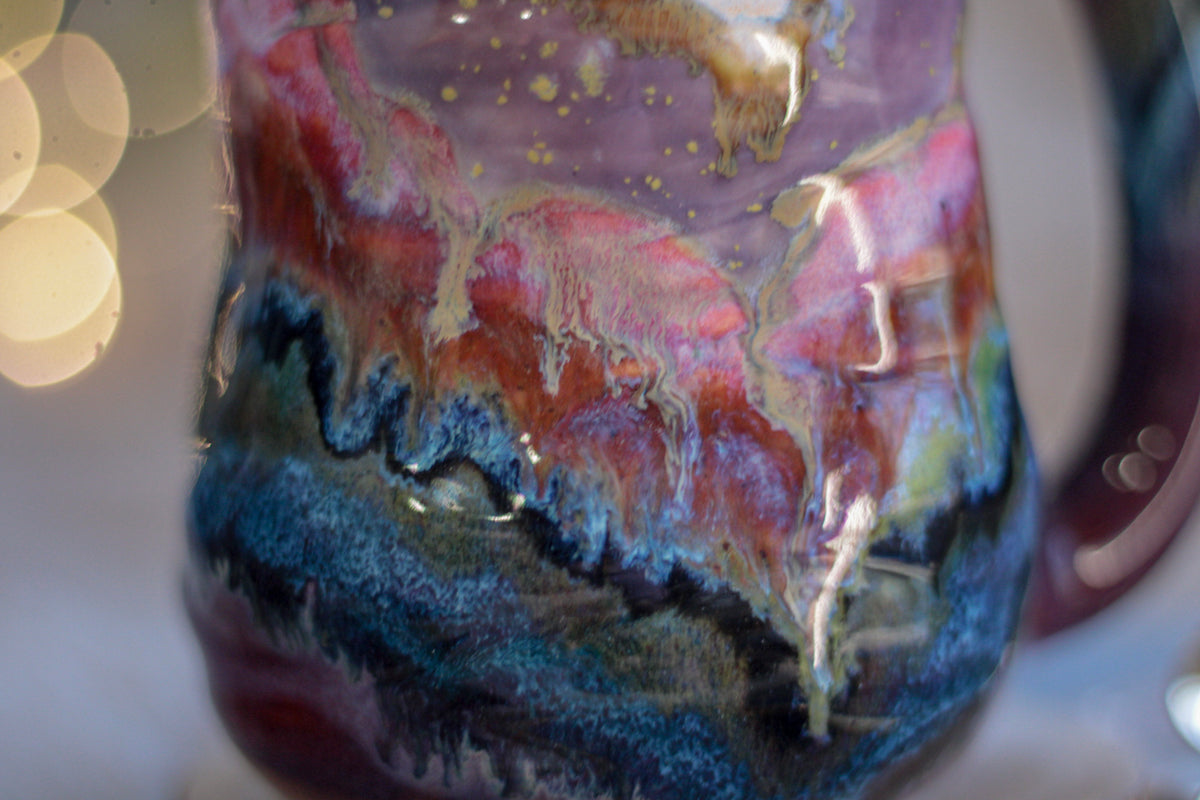 05-B Purple Mountain Majesty PROTOTYPE Barely Flared Textured Divot Mug, 20 oz.