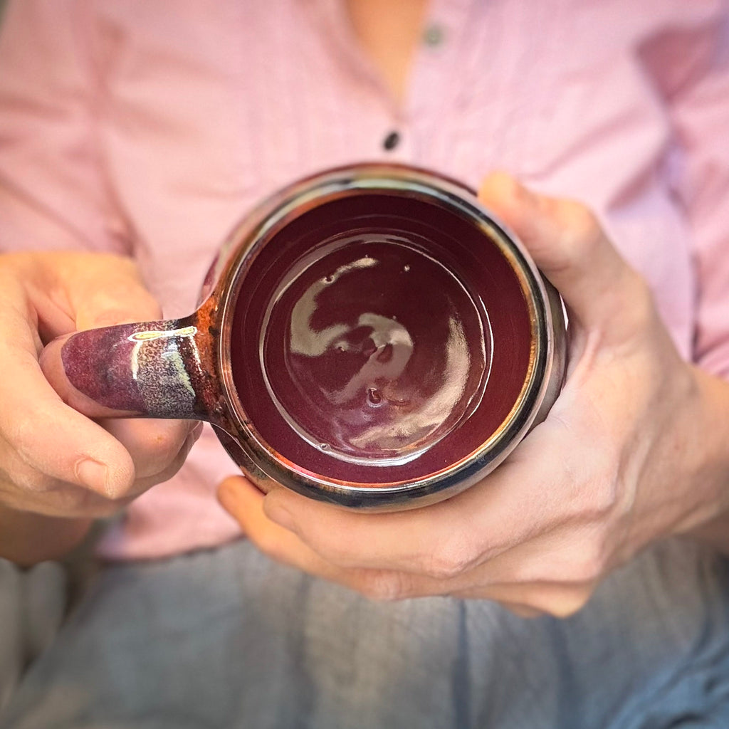 05-C Midnight Rainbow Curvy Mug, 20 oz.