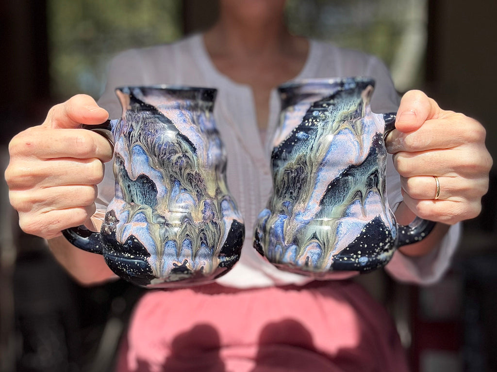 06-C Cosmic Amethyst Grotto Cuddle Mug - MINOR MISFIT, 22-23 oz - 10% off (This listing is for one mug)