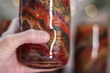 Load image into Gallery viewer, 05-C Amber 'FLOW' Variation PROTOTYPE Textured Cups, 14 oz. (This listing is for one cup)