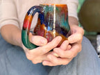 06-D Rainbow Strata Mid Mod Mug, 20 oz. (This listing is for one mug)