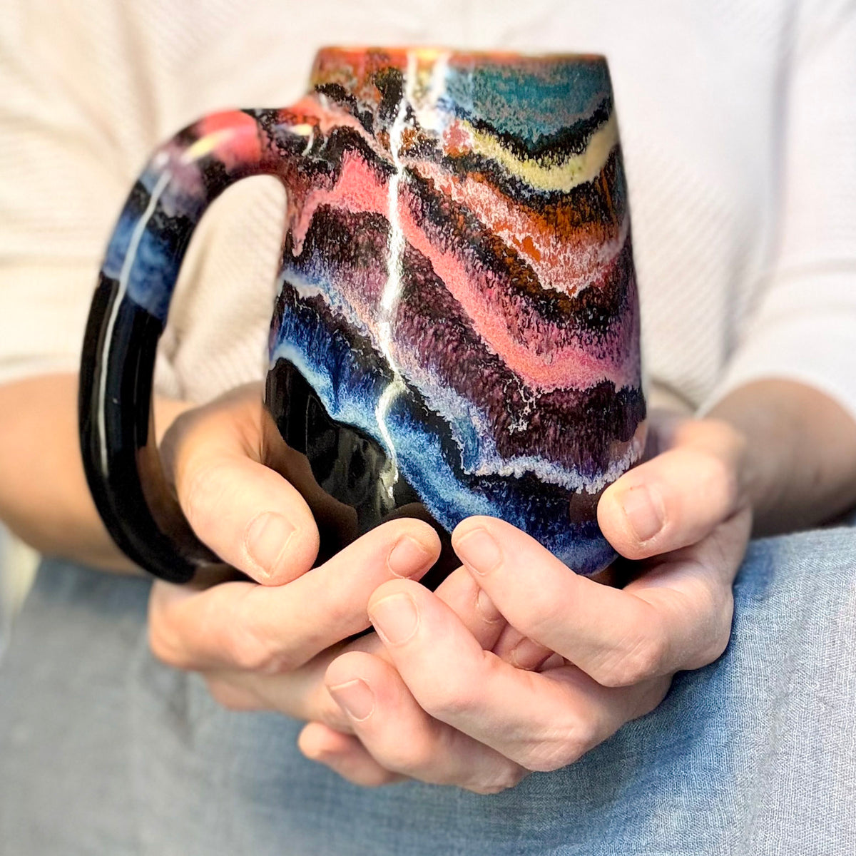 06-C Rainbow Family Simple Mug, 22 oz.