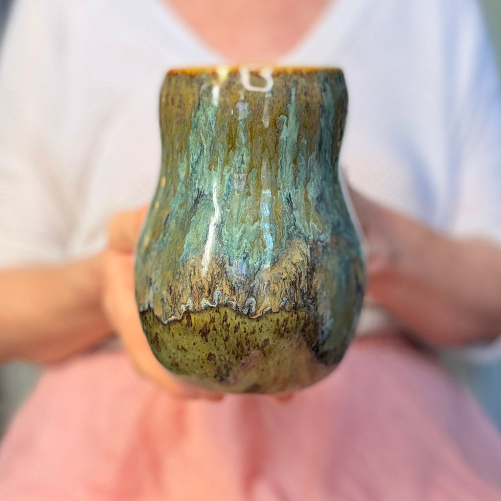 06-D Mossy Wave Gourd Mug, 20 oz.