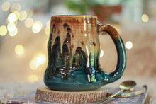 Load image into Gallery viewer, 05-D Molten Cheetah Notched Textured Divot Mug, 16 oz.