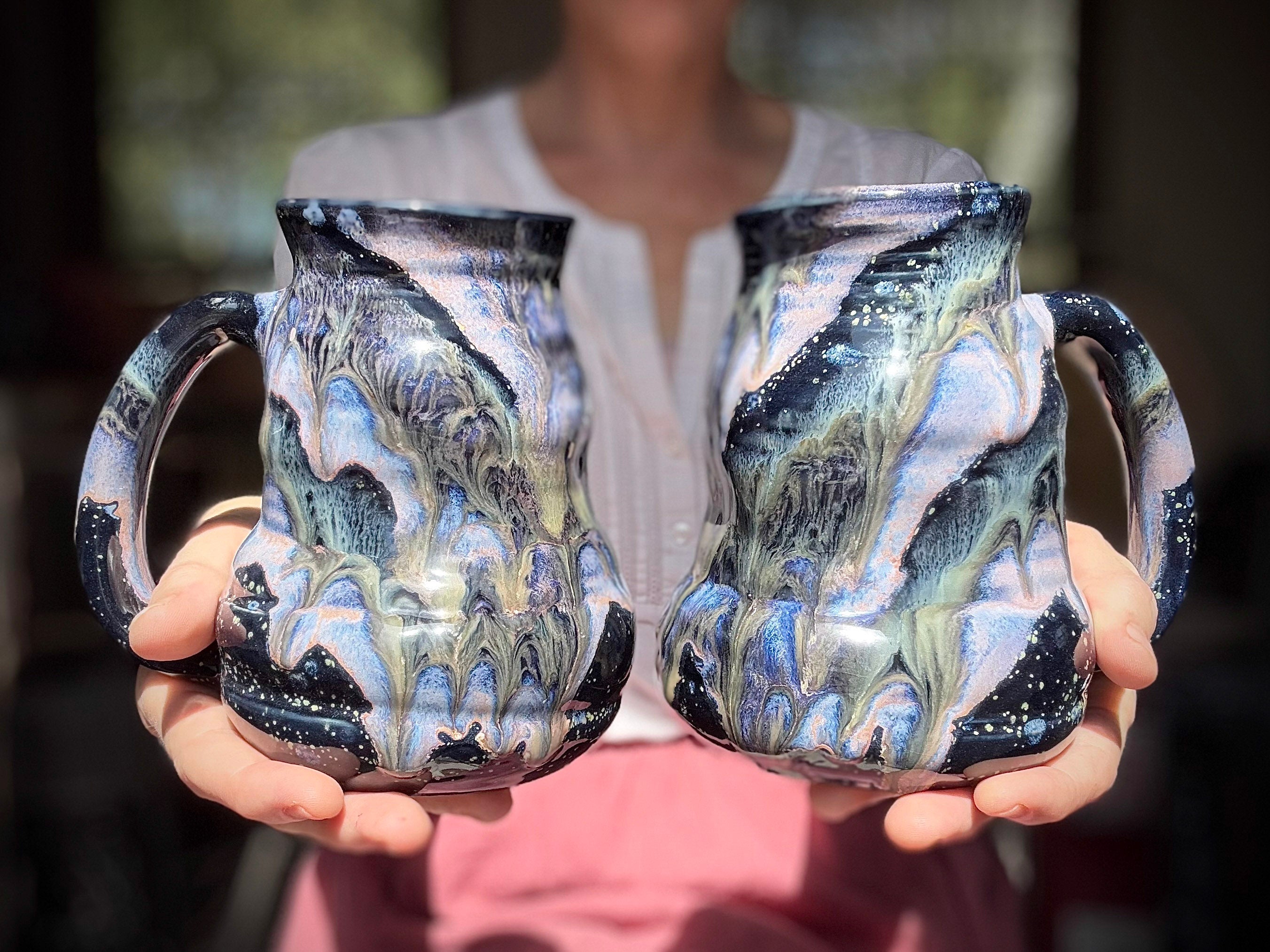 06-C Cosmic Amethyst Grotto Cuddle Mug - MINOR MISFIT, 22-23 oz - 10% off (This listing is for one mug)