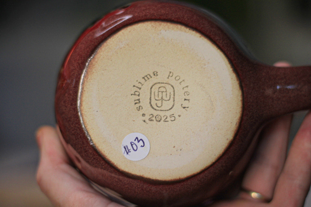 03-E Earthy Mauve 'FLOW' PROTOTYPE  Mug, 22 oz.