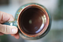 Load image into Gallery viewer, 03-F Olive PROTOTYPE Barely Flared Textured Divot Mug - TOP SHELF, 18 oz.
