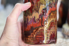 Load image into Gallery viewer, 05-C Amber 'FLOW' Variation PROTOTYPE Textured Cups, 14 oz. (This listing is for one cup)