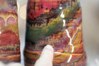 05-B Earthy 'FLOW' Textured Divot Cups - TOP SHELF, 18 oz. (This listing is for one cup)