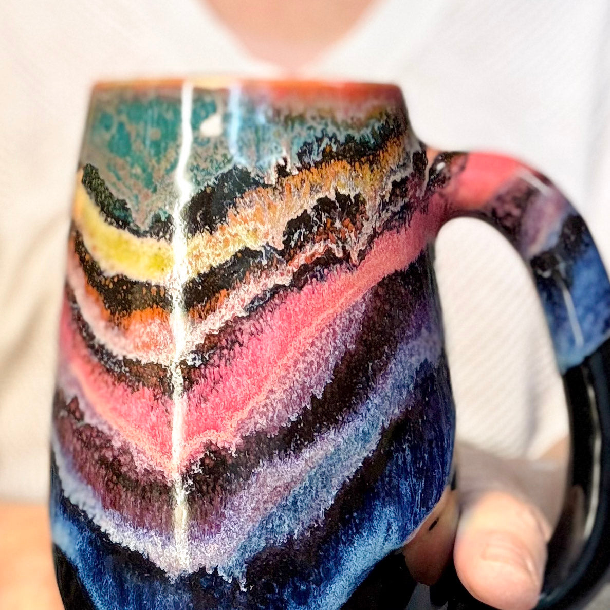 06-C Rainbow Family Simple Mug, 22 oz.