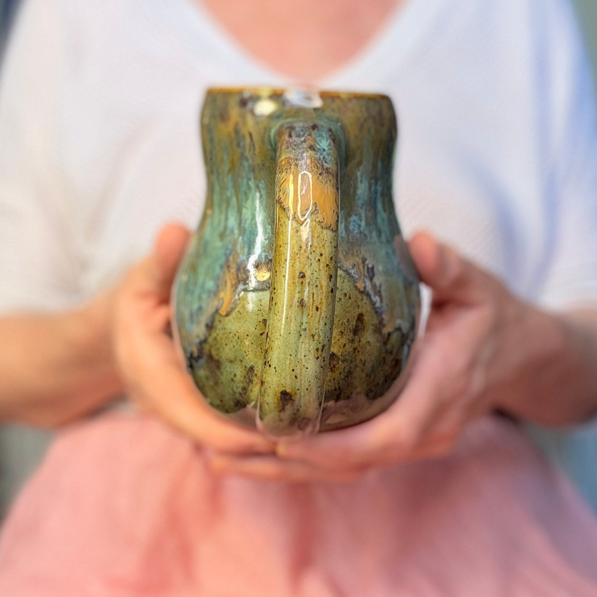 06-D Mossy Wave Gourd Mug, 20 oz.