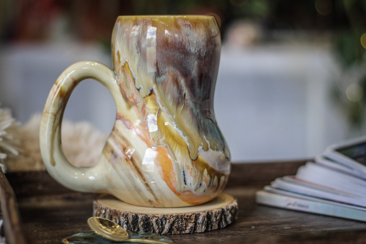 06-C Soft Earth Series Gourd Mug, 20 oz.