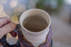 05-B Purple Mountain Majesty PROTOTYPE Barely Flared Textured Divot Mug, 20 oz.