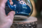 05-B Starry Night Acorn Gourd Mug - TOP SHELF MISFIT, 26 oz.