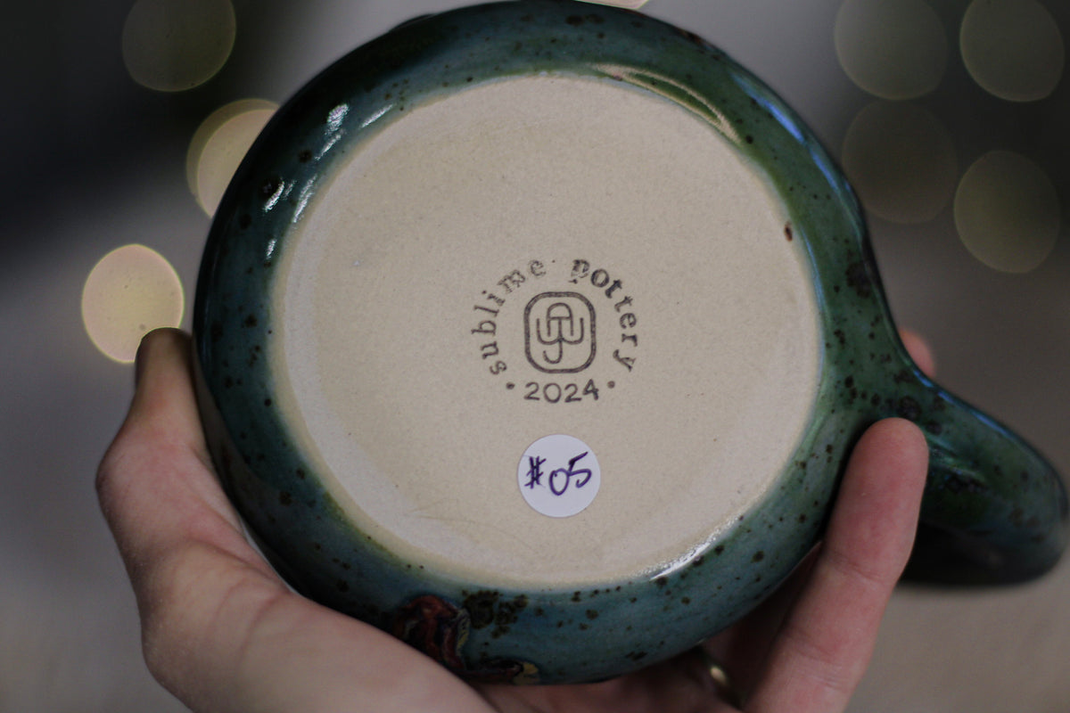 05-B Magenta Haze Textured Gourd Mug - TOP SHELF, 22 oz.