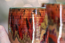 Load image into Gallery viewer, 05-C Amber 'FLOW' Variation PROTOTYPE Textured Cups, 14 oz. (This listing is for one cup)