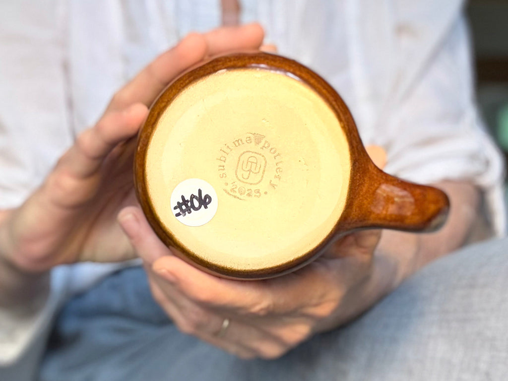 06-SC Barely Flared Textured Mug, 16 oz.