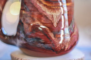 05-D Cinnamon Grotto Textured Divot Mug, 17 oz.
