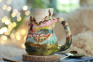 05-B EXPERIMENT Barely Flared Textured Divot Mug, 22 oz.