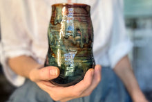 Load image into Gallery viewer, 11-D 'FLOW' EXPERIMENT Barely Flared Textured Mug, 20 oz.