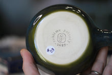 Load image into Gallery viewer, 03-F Olive PROTOTYPE Barely Flared Textured Divot Mug - TOP SHELF, 18 oz.