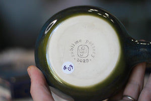 03-F Olive PROTOTYPE Barely Flared Textured Divot Mug - TOP SHELF, 18 oz.