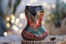 Load image into Gallery viewer, 05-A Green Mountain Midnight Gourd Vessel - TOP SHELF, 23 oz.