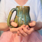 06-D Mossy Wave Gourd Mug, 20 oz.