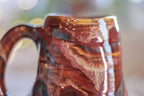 05-D Cinnamon Grotto Textured Divot Mug, 17 oz.