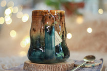 Load image into Gallery viewer, 05-D Molten Cheetah Notched Textured Divot Mug, 16 oz.