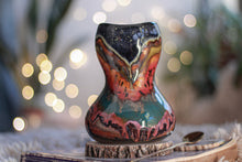 Load image into Gallery viewer, 05-A Green Mountain Midnight Gourd Vessel - TOP SHELF, 23 oz.