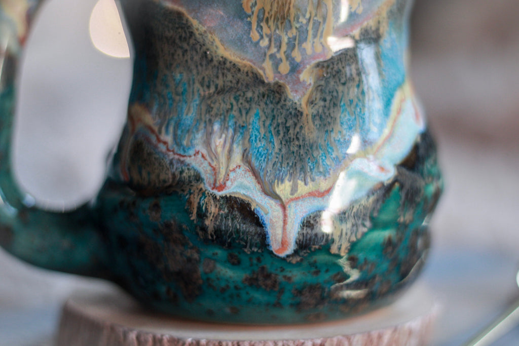 01-A Smoky Mountain Textured Barely Flared Mug - TOP SHELF MISFIT, 22 oz.