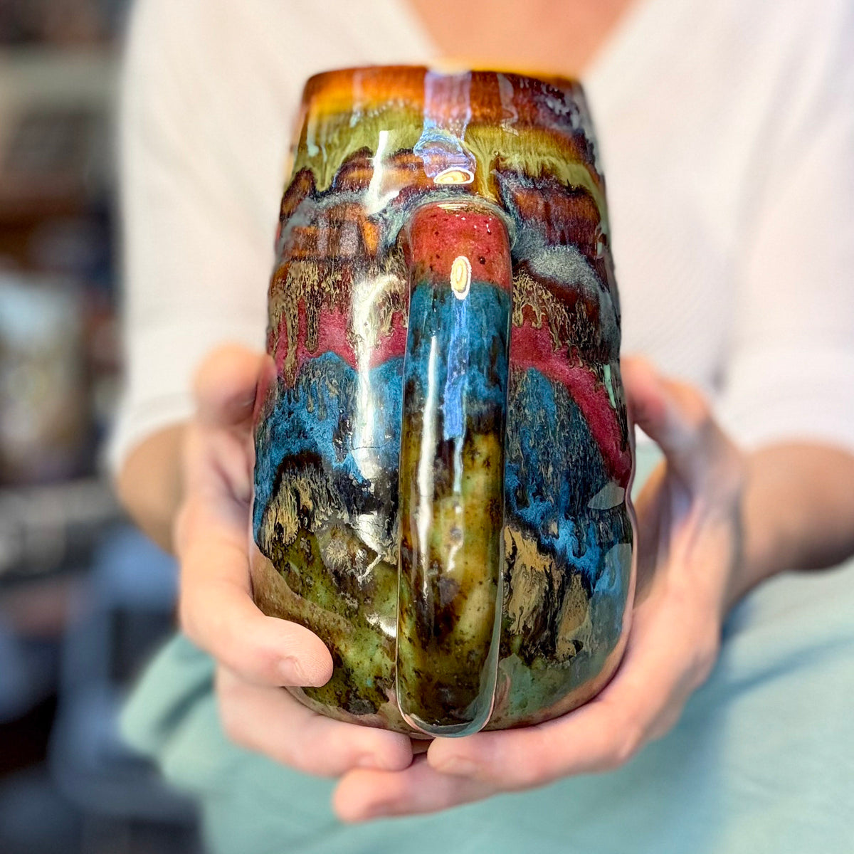 01-A+ New Earth Swirly Mug - TOP SHELF NEXT LEVEL, 30 oz.