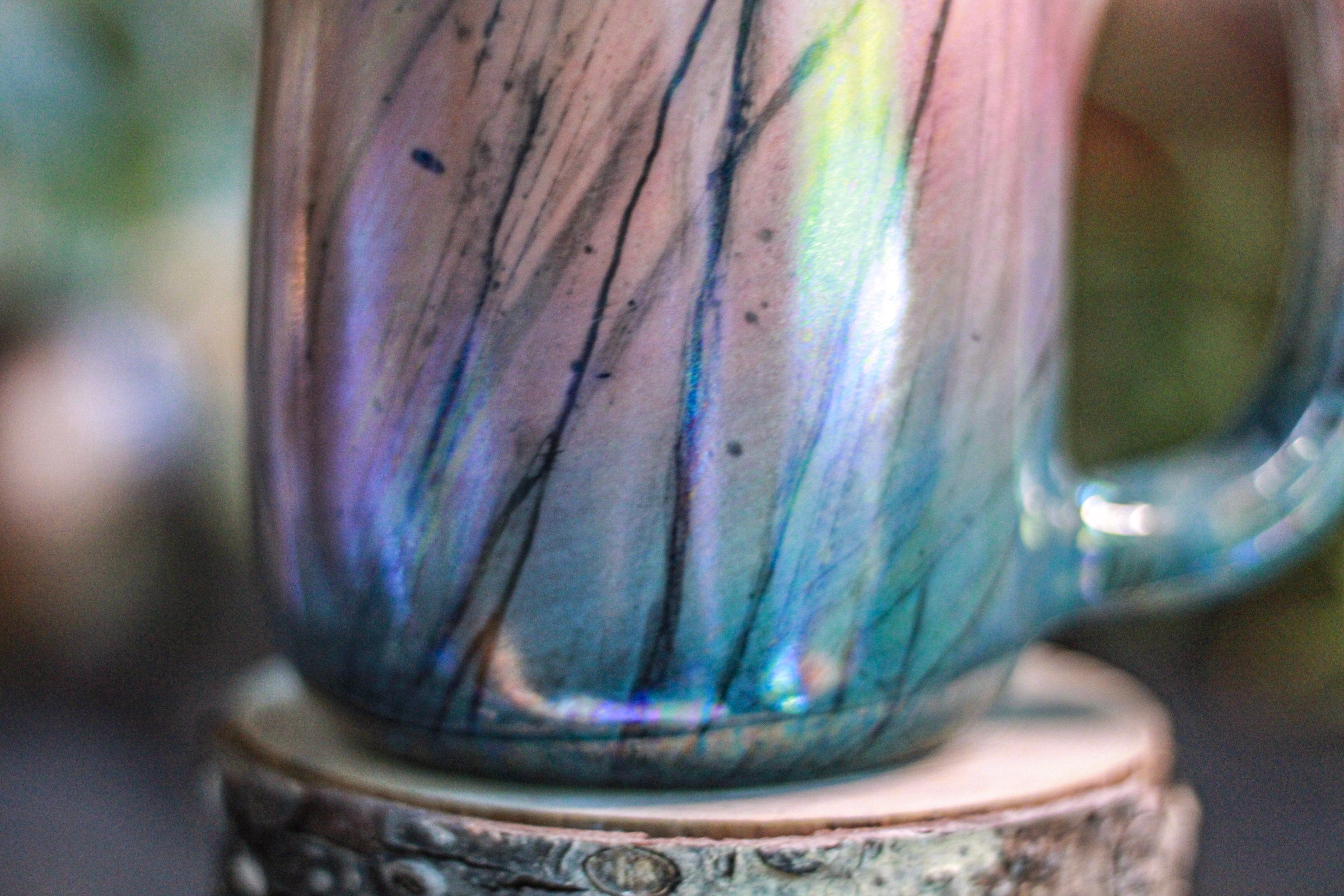01-A Labradorite PROTOTYPE Mug - MINOR MISFIT, 25 oz. - 15% off