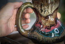 Load image into Gallery viewer, 01-A Molten Cheetah Variation Acorn Gourd Mug - TOP SHELF, 20 oz.