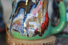 Load image into Gallery viewer, 01-C &#39;FLOW&#39; Barely Flared Textured Divot Mug - TOP SHELF, 22 oz. (This listing is for one mug)