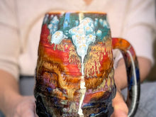 Load image into Gallery viewer, 01-A Rainbow Valley Swirly Mug - TOP SHELF, 27 oz.