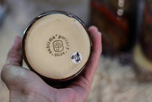 Load image into Gallery viewer, 05-C Amber 'FLOW' Variation PROTOTYPE Textured Cups, 14 oz. (This listing is for one cup)