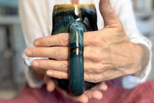 Load image into Gallery viewer, 14-E Blue PROTOTYPE Curvy Mug, 22 oz.