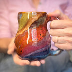 06-C Midnight Rainbow Curvy Mug, 20 oz.