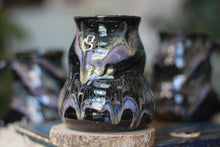 Load image into Gallery viewer, 04-E Cosmic Amethyst Grotto Barely Flared Textured Mug, 18 oz. (This listing is for one mug)