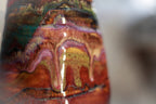 05-B Earthy 'FLOW' Textured Divot Cups - TOP SHELF, 18 oz. (This listing is for one cup)