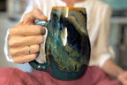 14-E Blue PROTOTYPE Curvy Mug, 22 oz.