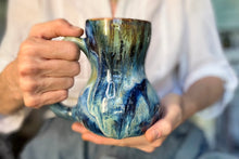 Load image into Gallery viewer, 12-E Blue 'FLOW' EXPERIMENT Mug, 17 oz.