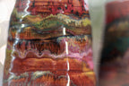 05-B Earthy 'FLOW' Textured Divot Cups - TOP SHELF, 18 oz. (This listing is for one cup)