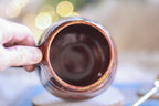 05-D Cinnamon Grotto Textured Divot Mug, 17 oz.