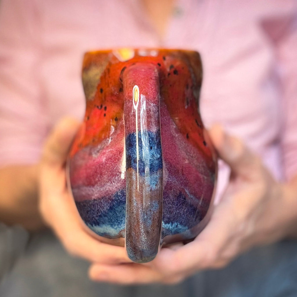 06-C Midnight Rainbow Curvy Mug, 20 oz.