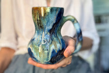 Load image into Gallery viewer, 12-E Blue 'FLOW' EXPERIMENT Mug, 17 oz.
