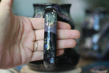 Load image into Gallery viewer, 04-E Cosmic Amethyst Grotto Barely Flared Textured Mug, 18 oz. (This listing is for one mug)