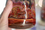 05-B Earthy 'FLOW' Textured Divot Cups - TOP SHELF, 18 oz. (This listing is for one cup)